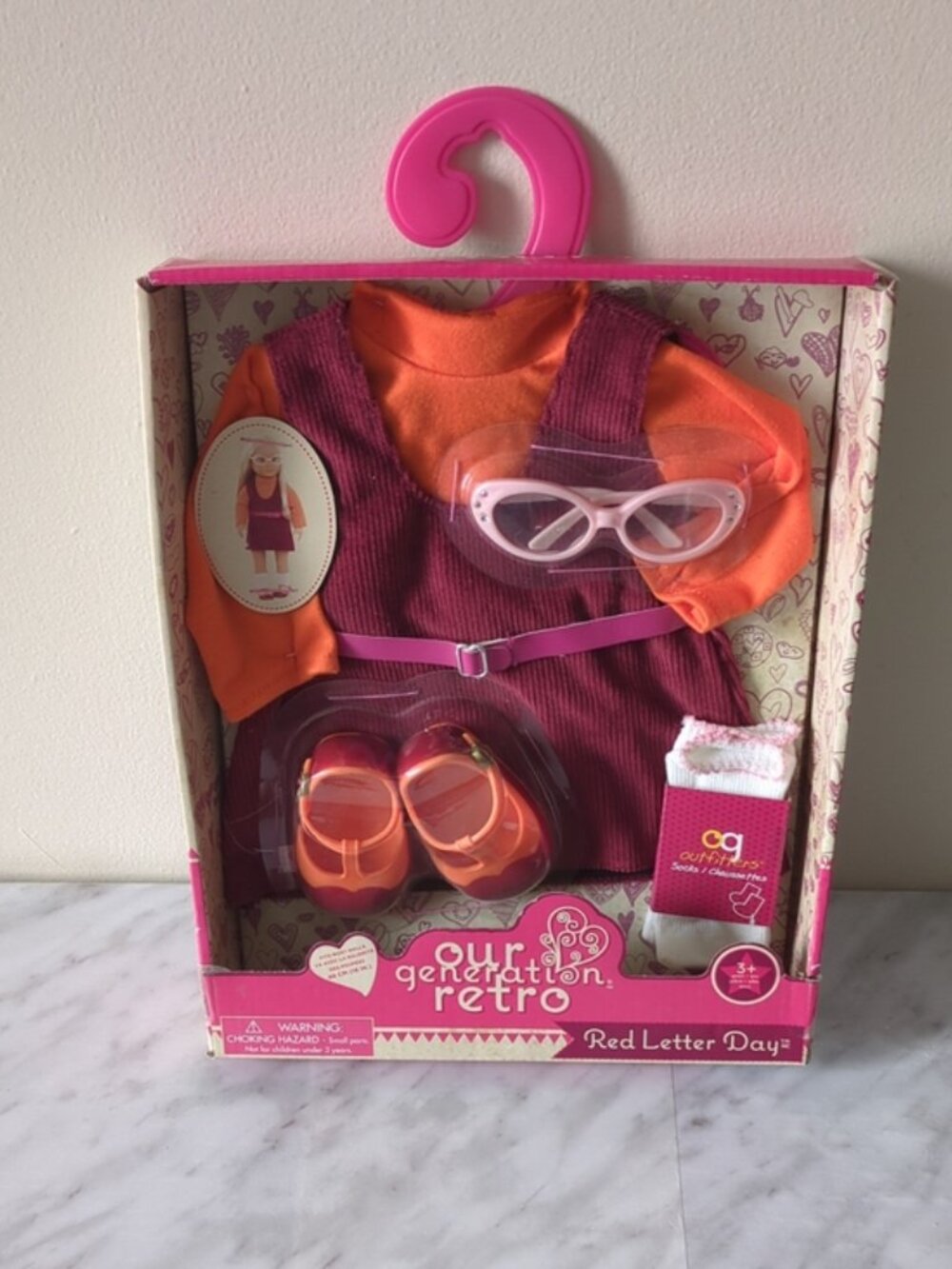 Our Generation Retro Red Letter Day Outfit - Fits most 18in Dolls